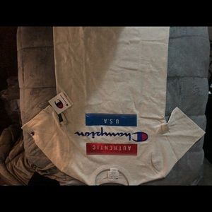 SM Champion white t-shirt